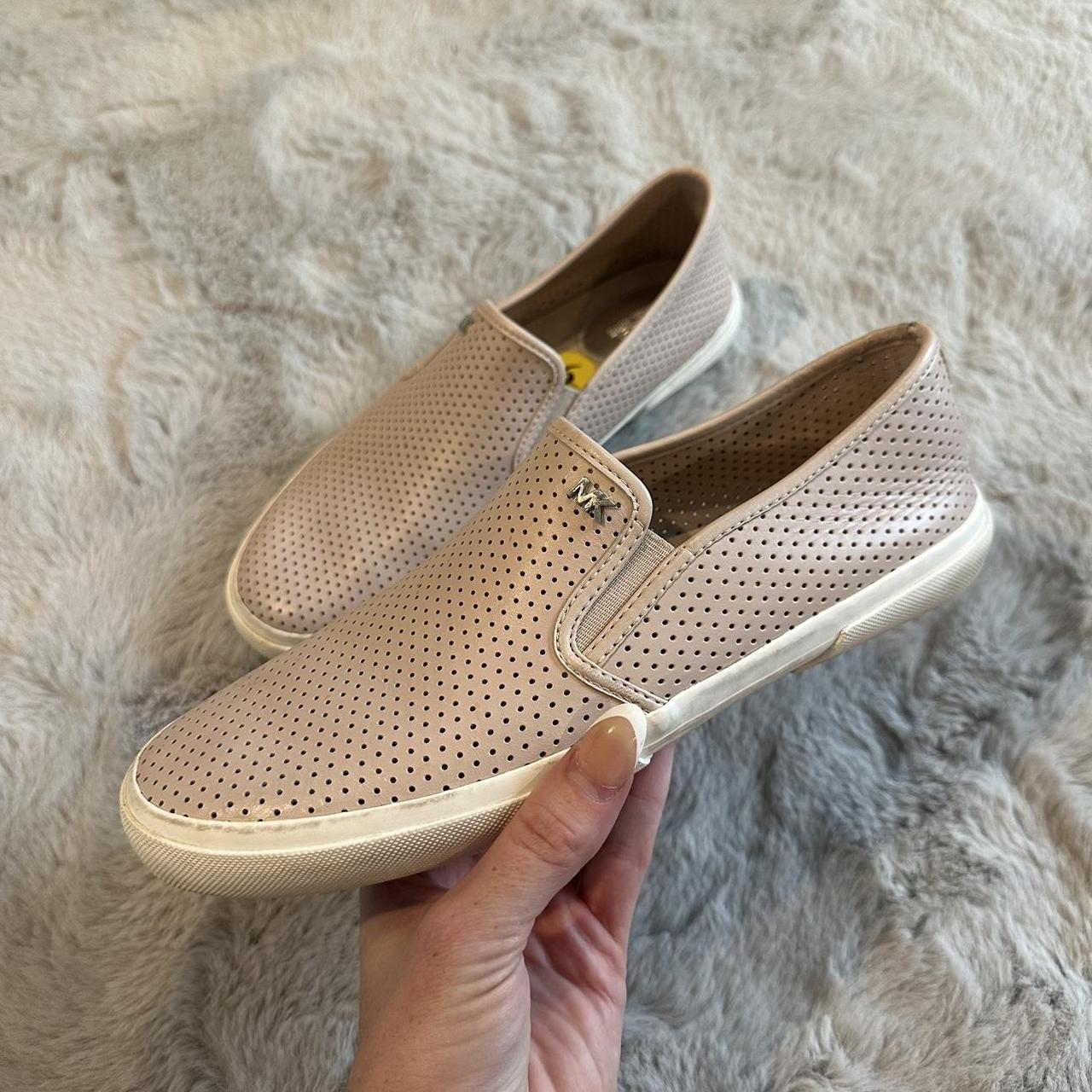 Michael Kors Keaton Slip on Sneaker MK logo Pink