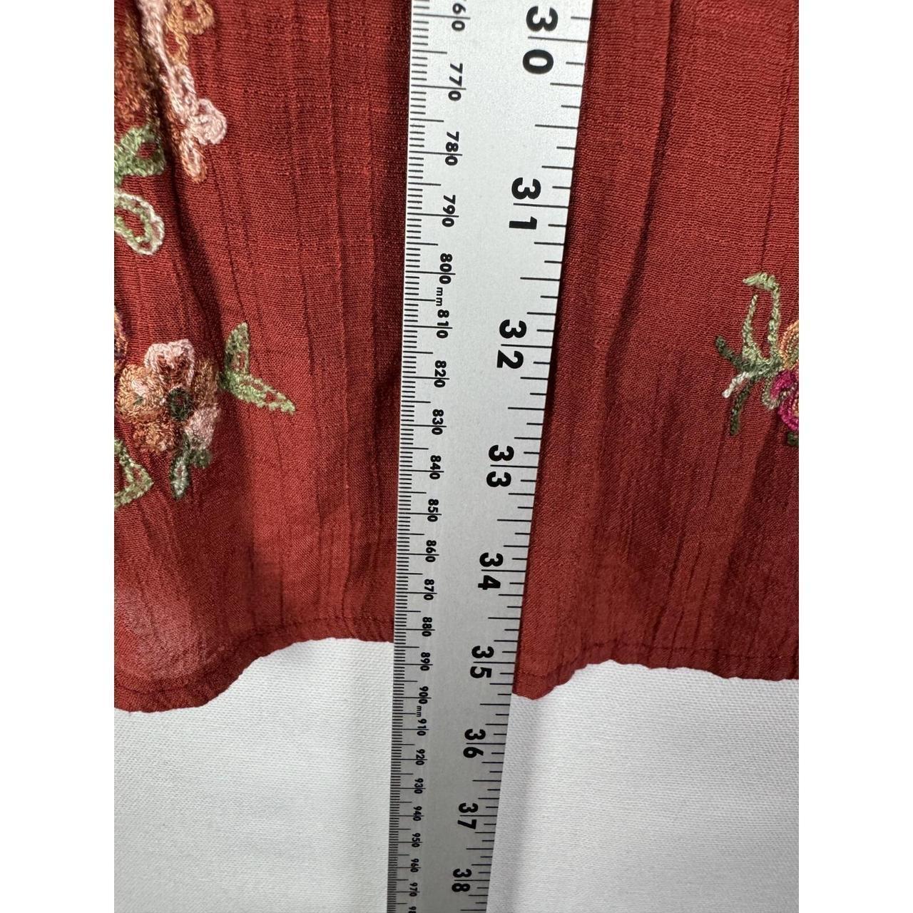 Denim And Flower Women's Dress - Red - M – Fig Fl… - image 6