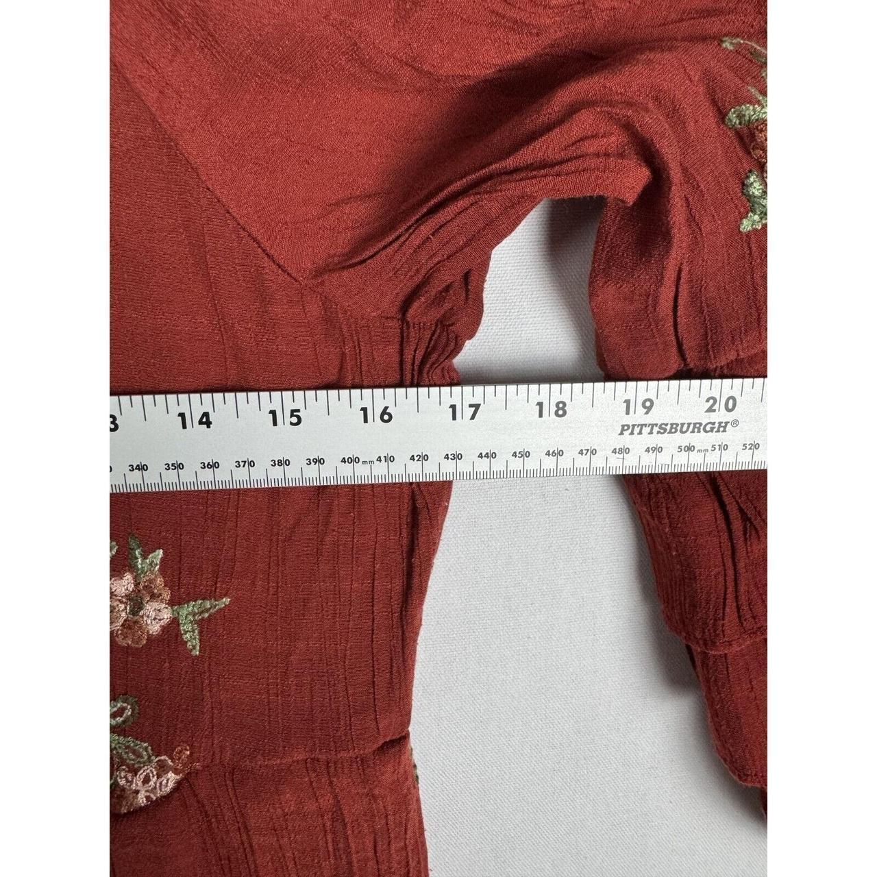 Denim And Flower Women's Dress - Red - M – Fig Fl… - image 7