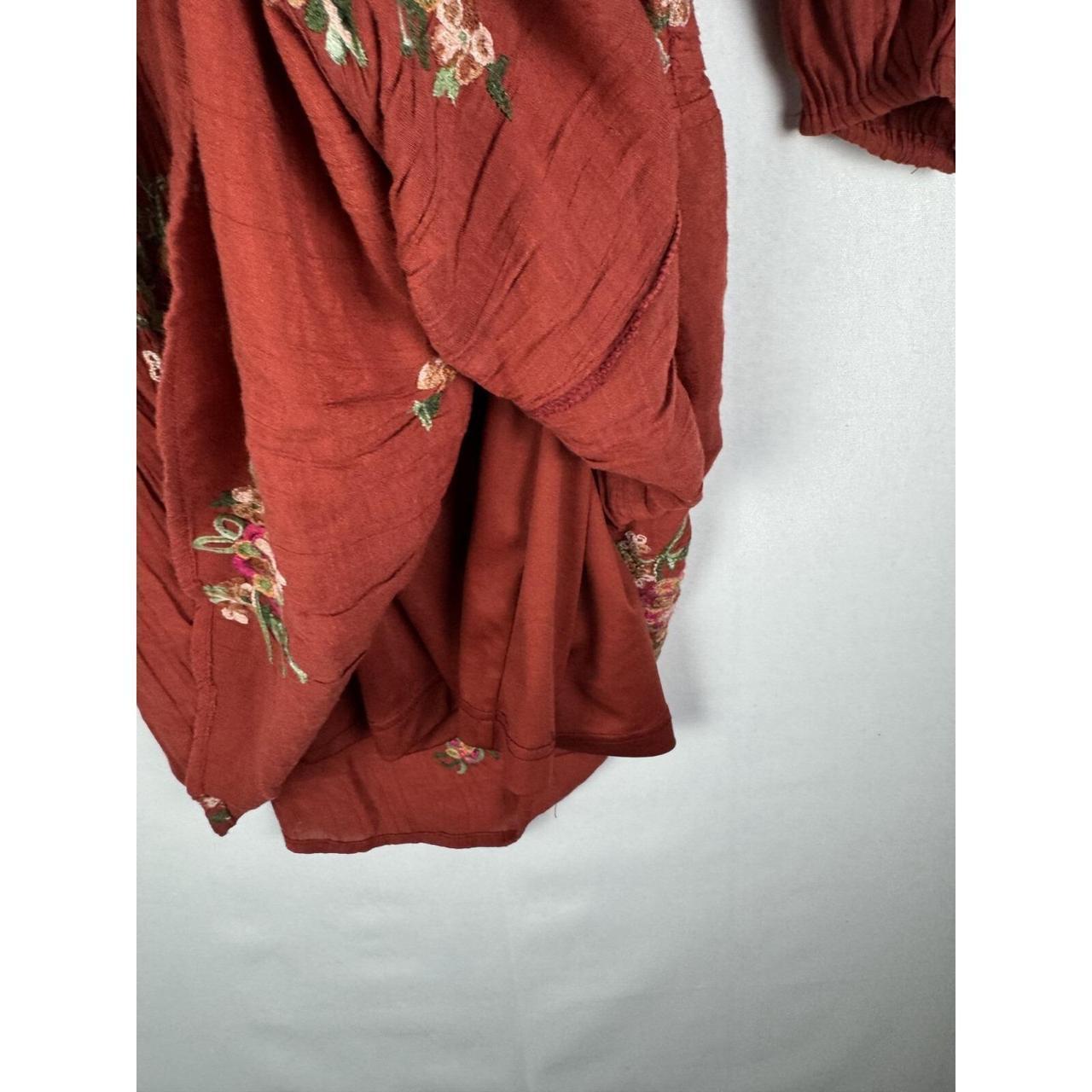 Denim And Flower Women's Dress - Red - M – Fig Fl… - image 4