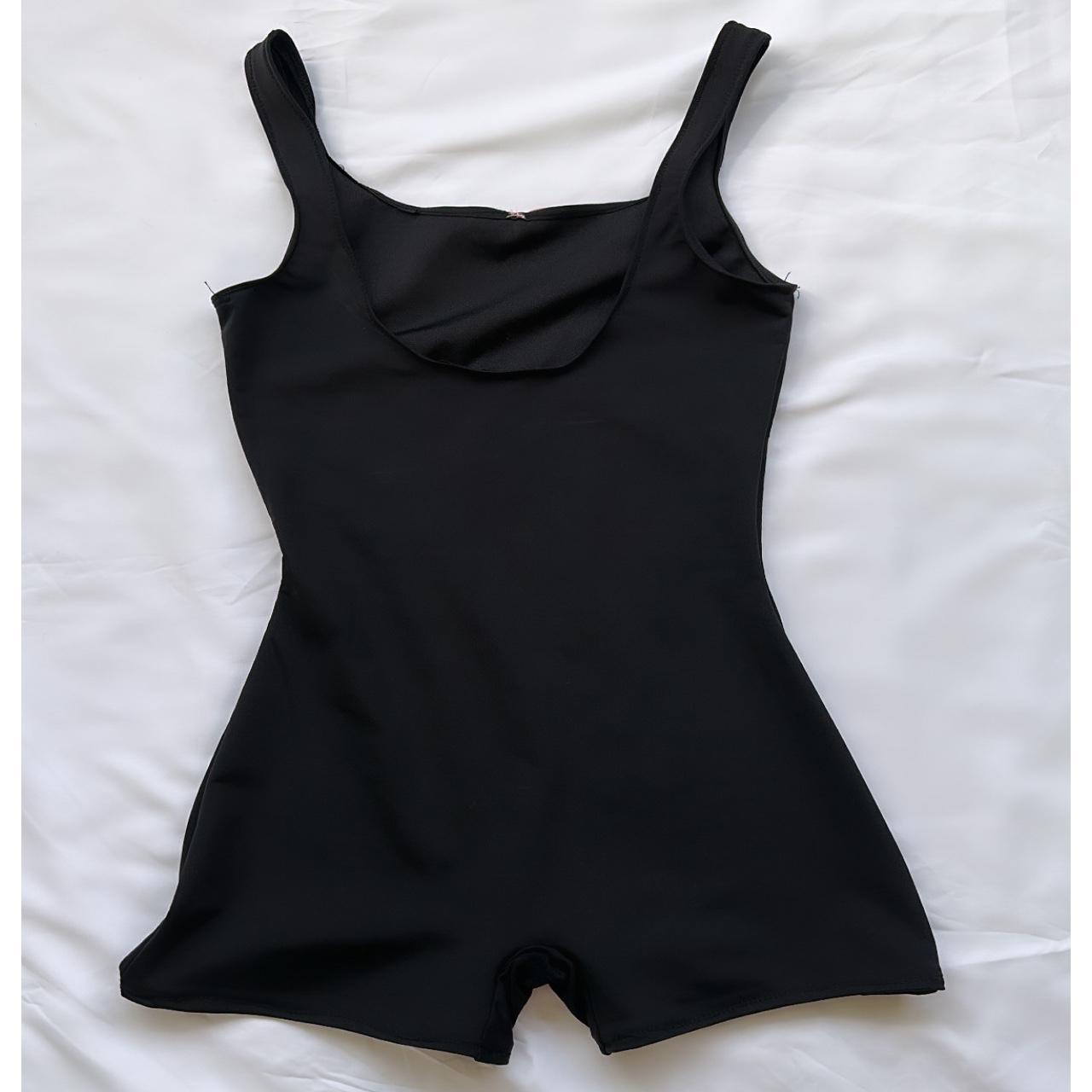 HANDMADE black romper with pink bow detail | keep in... - Depop