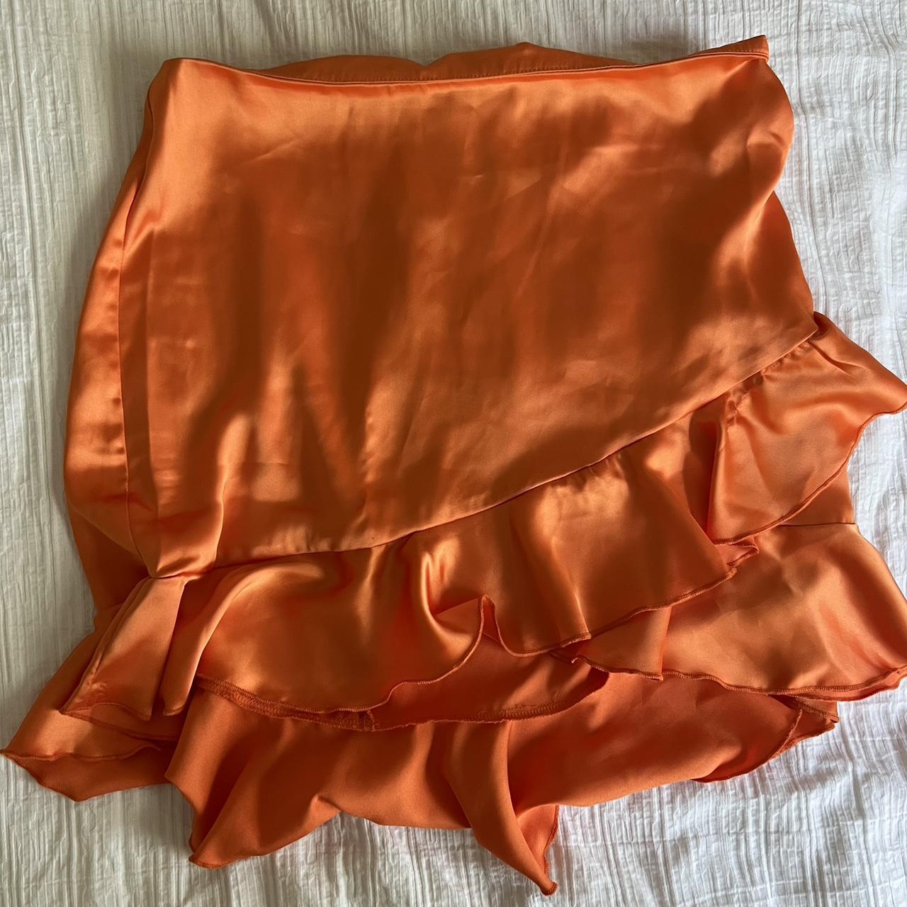 Flounce London Women's Orange Skirt