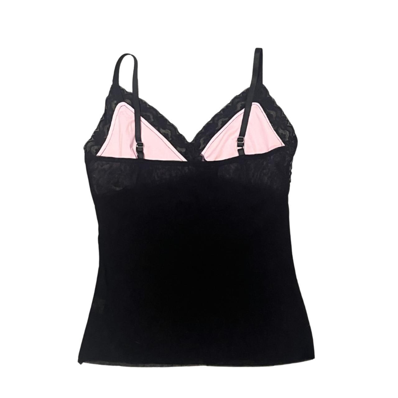 Women's Black and Pink Vest Depop