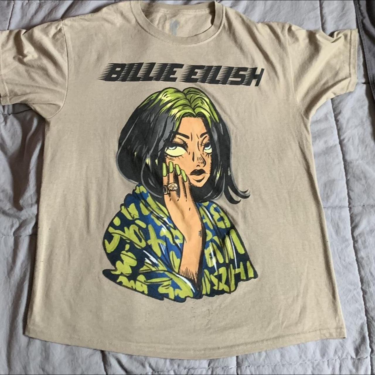 Billie eilish hot topic shirt size Large - Depop