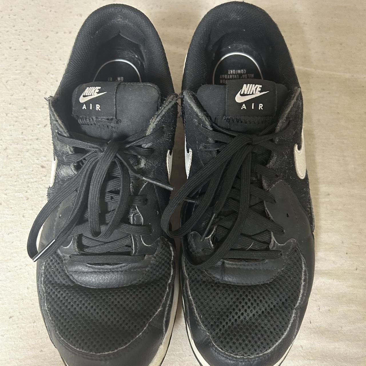 Nike Air Max - All black w/ white accents - Size... - Depop
