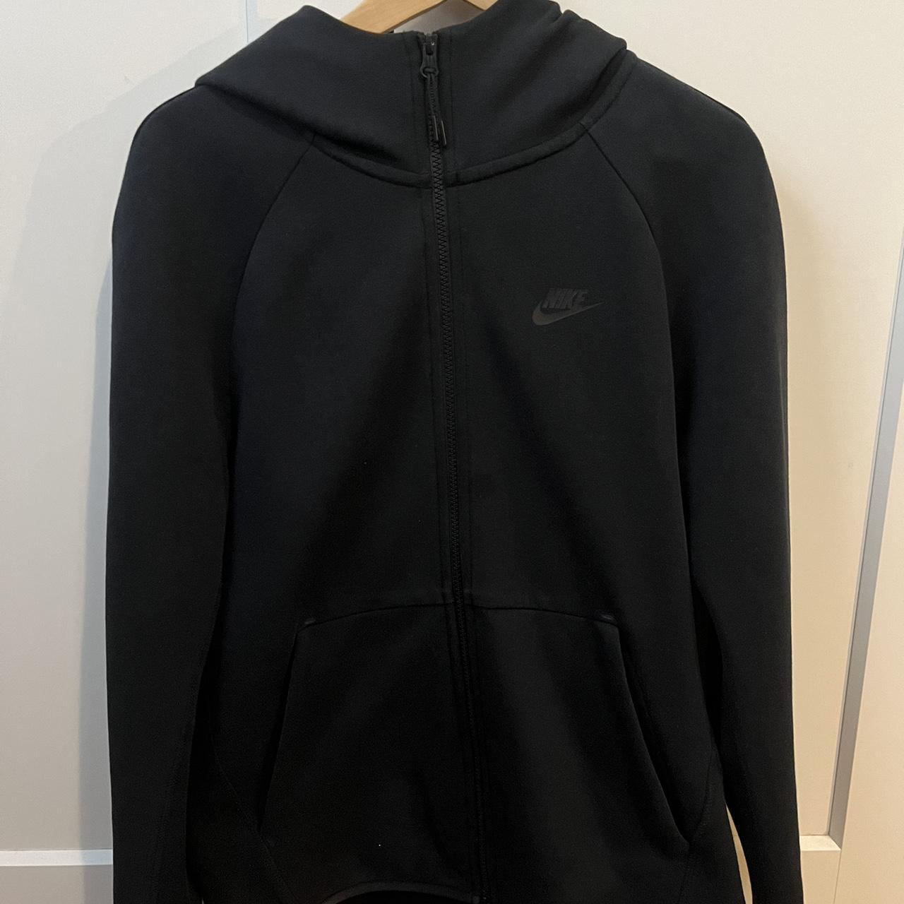 Nike Tech Fleece Hoodie all black. - Depop