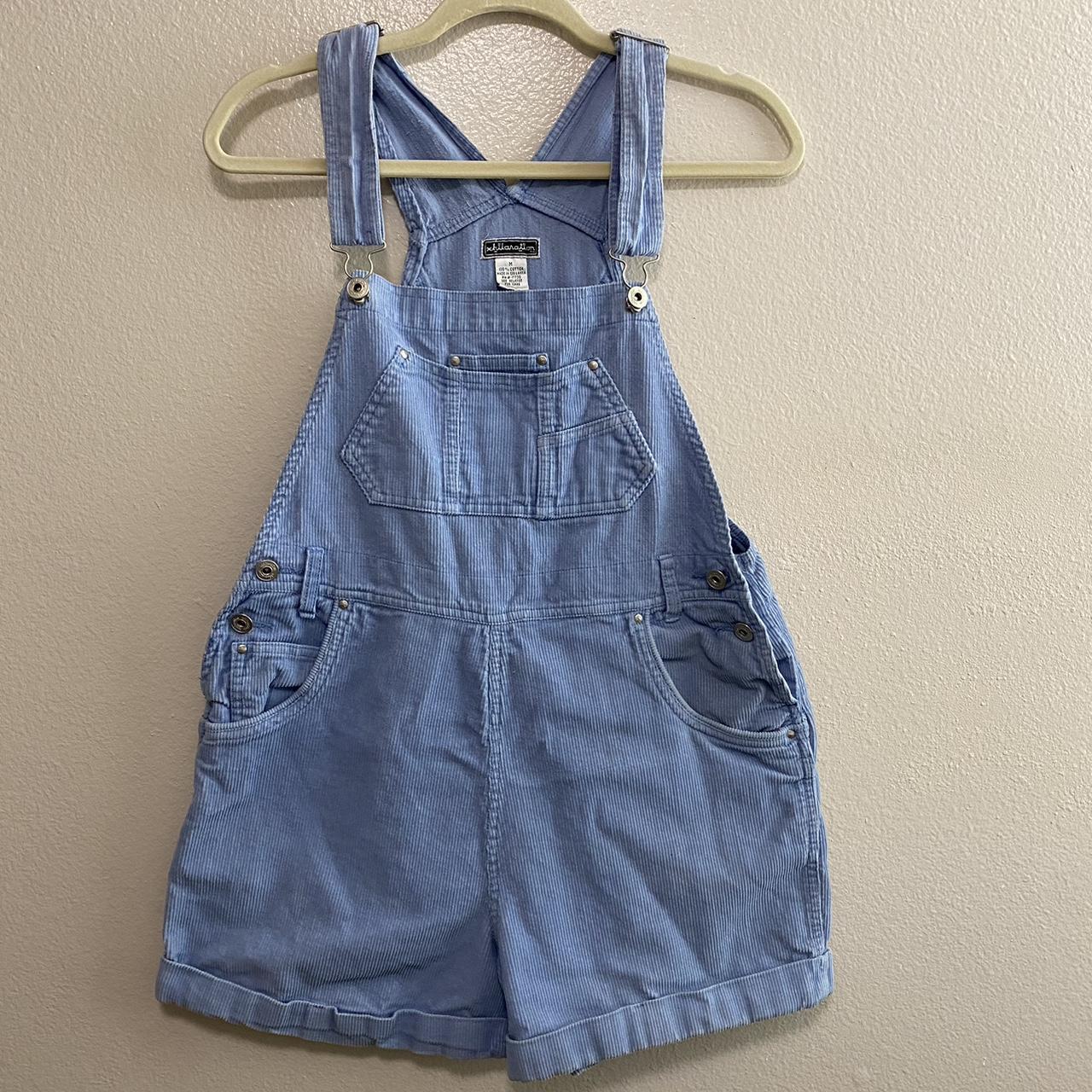 American Vintage Women's Blue And Navy Dungarees-overalls | Depop