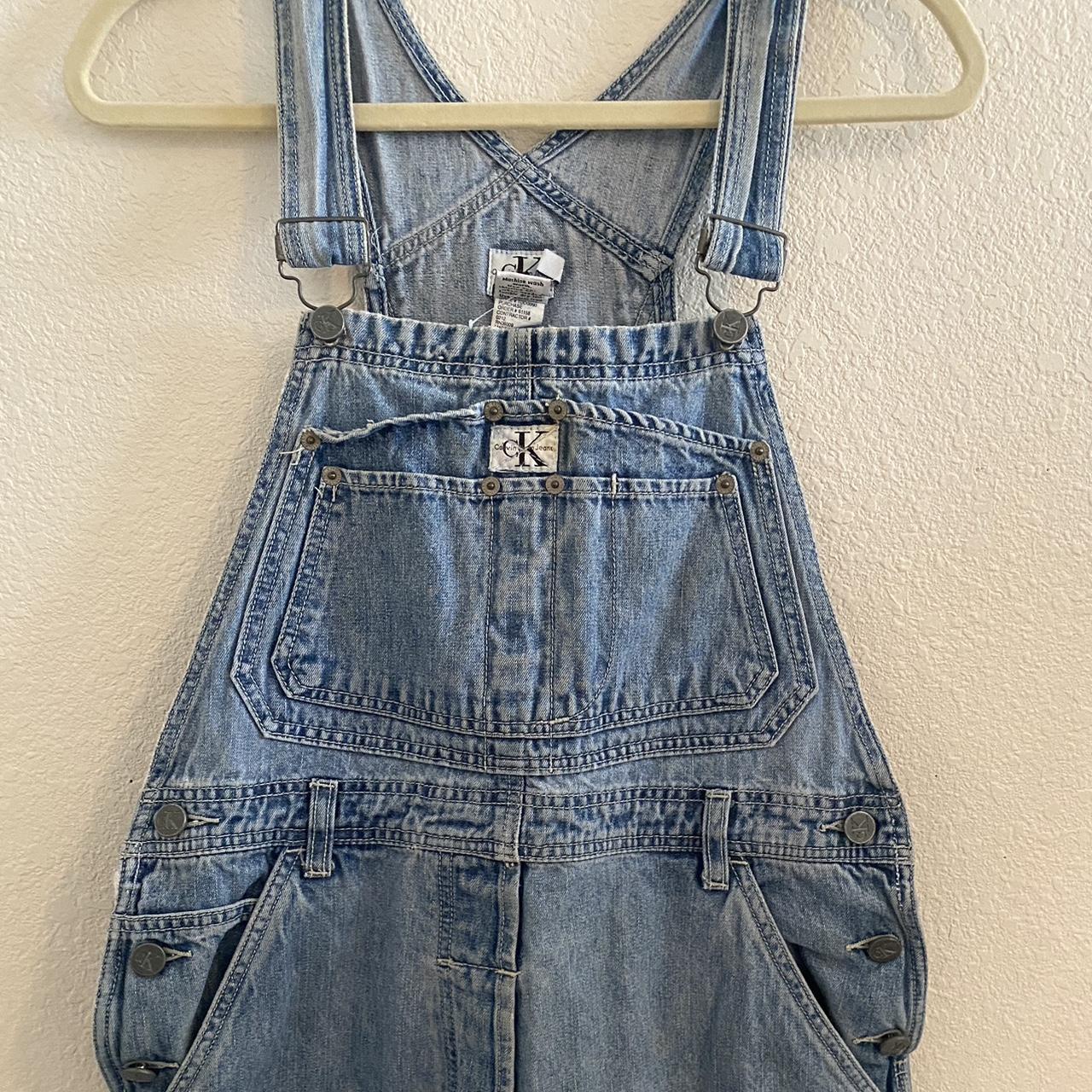 Vintage Light Wash Calvin Klein Overalls Vintage... - Depop