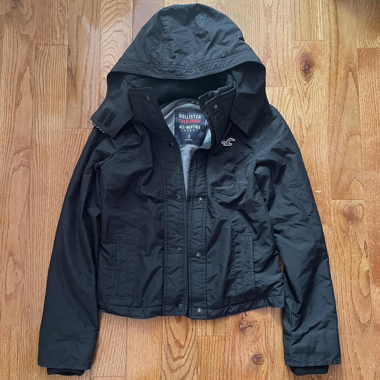 Hollister All Weather Collection Mens Black Winter Jacket size XS