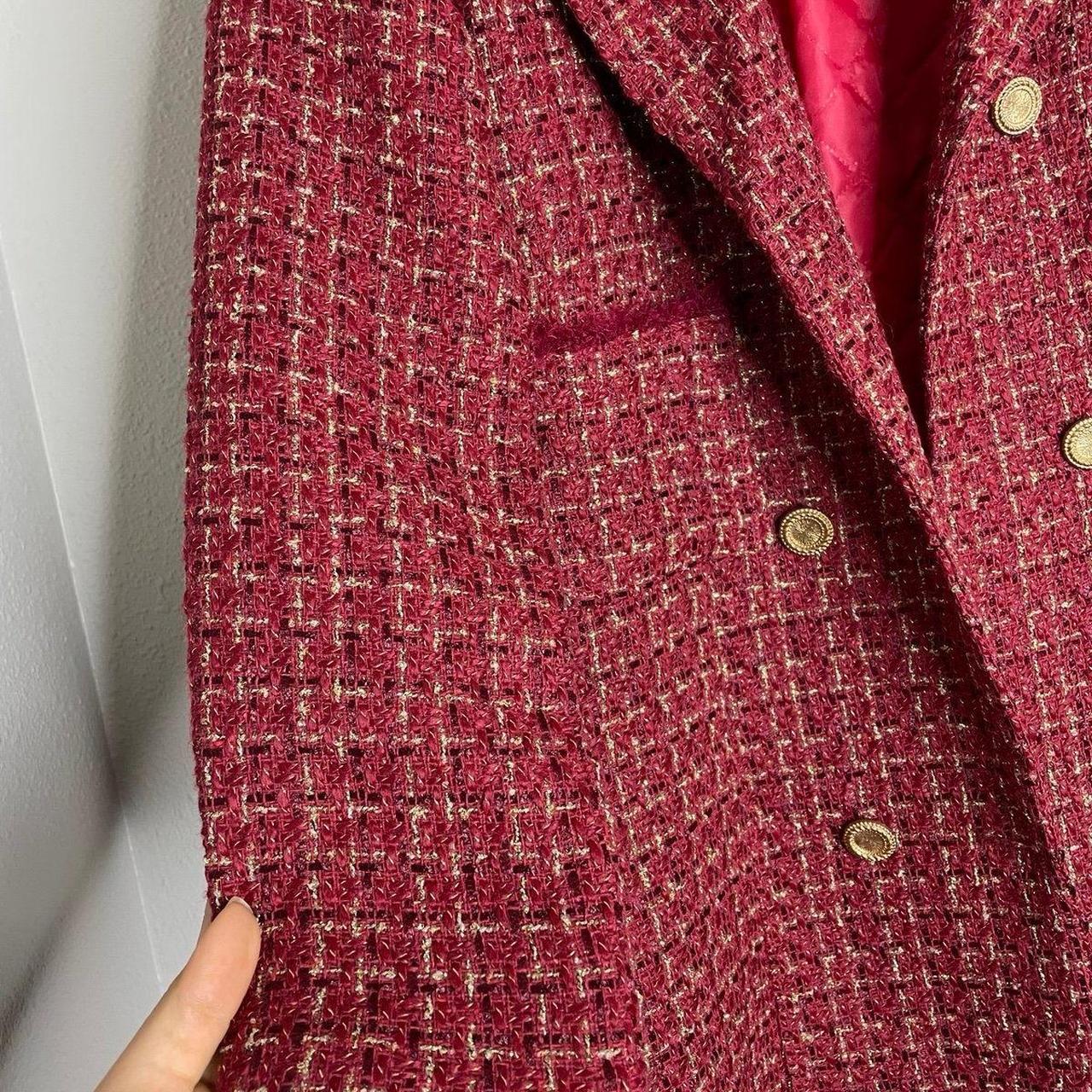 Source Unknown Women's Blazer Jacket - Red/Cream … - image 4