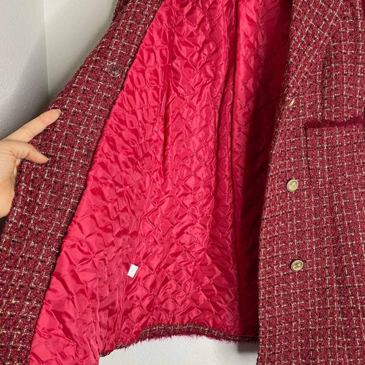 Source Unknown Women's Blazer Jacket - Red/Cream … - image 5