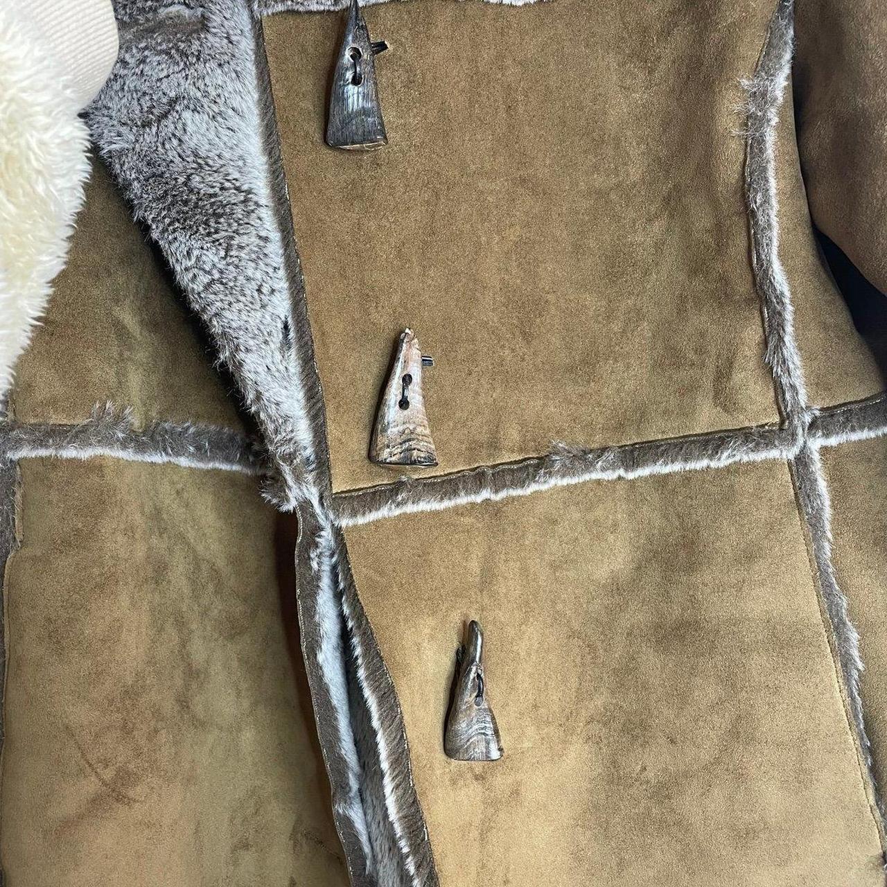 Source Unknown Women's Heavy coat - Brown/Cream -… - image 7