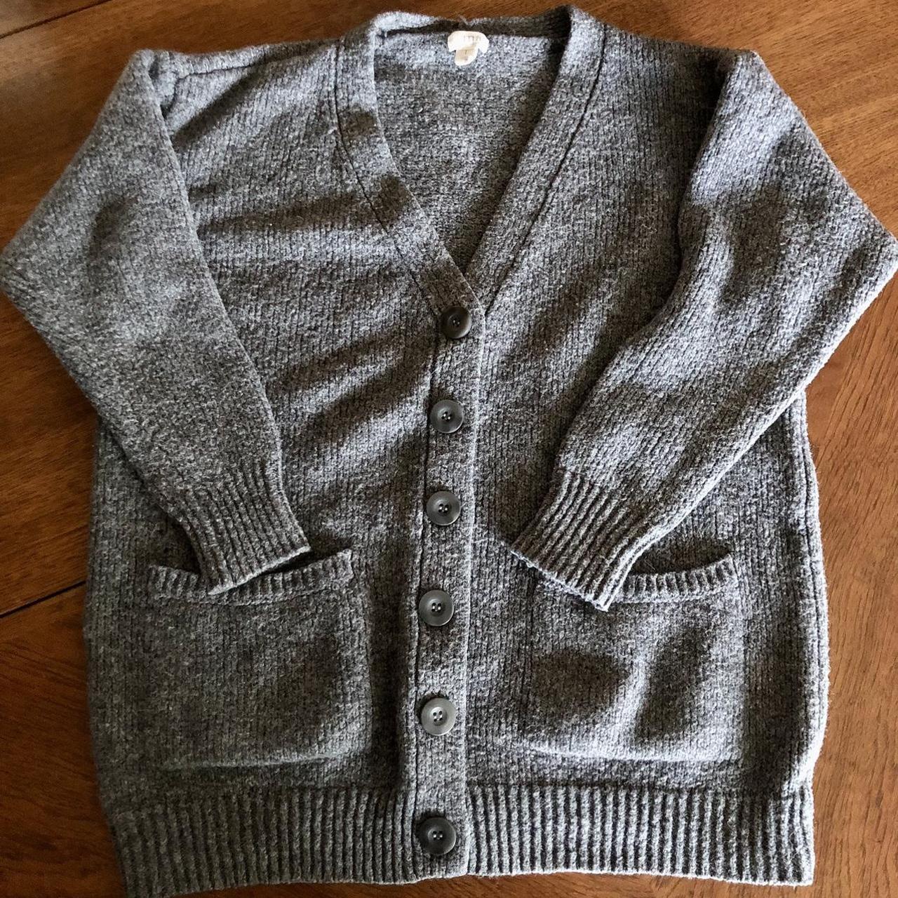 Light grey knit cardigan perfect for winter! - Size... - Depop