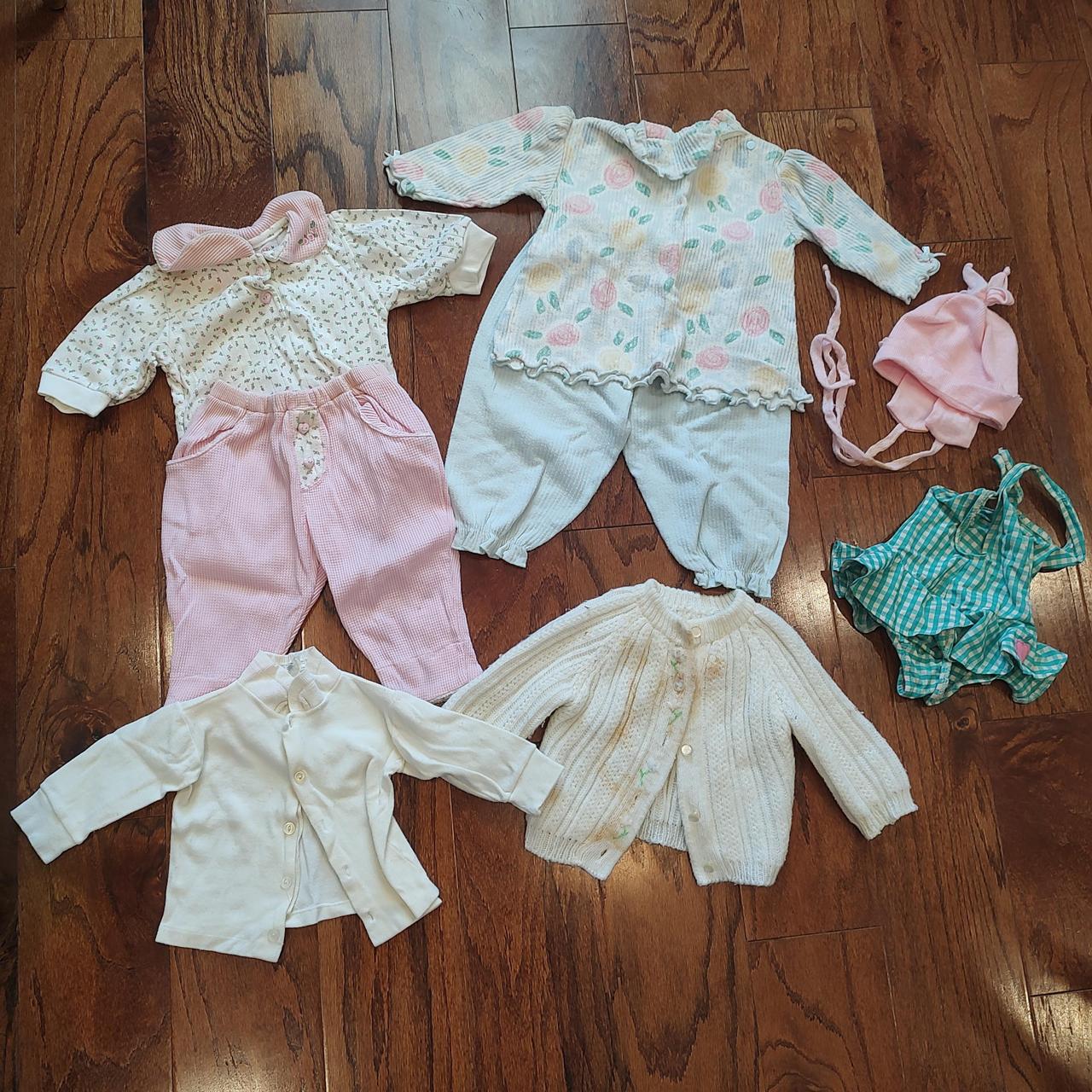Vintage '80s baby girl outfit bundle outfits, Depop