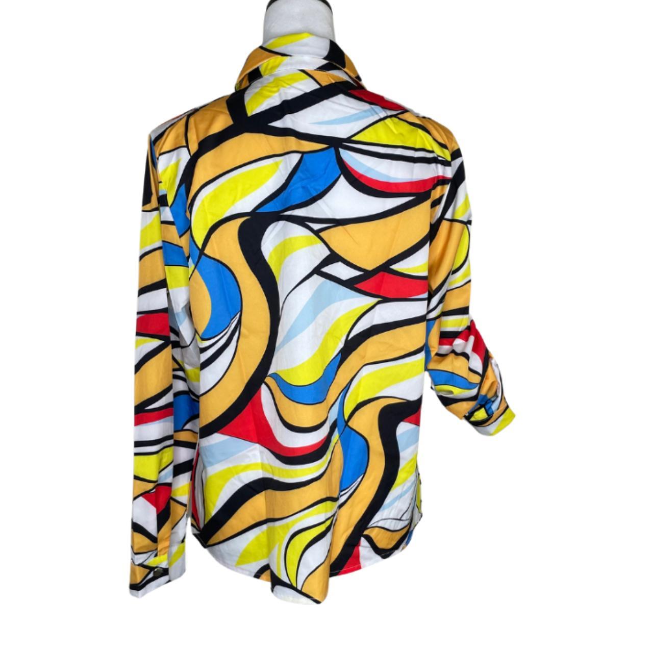 Source Unknown Women's Blouse - Multi/White - L –… - image 3