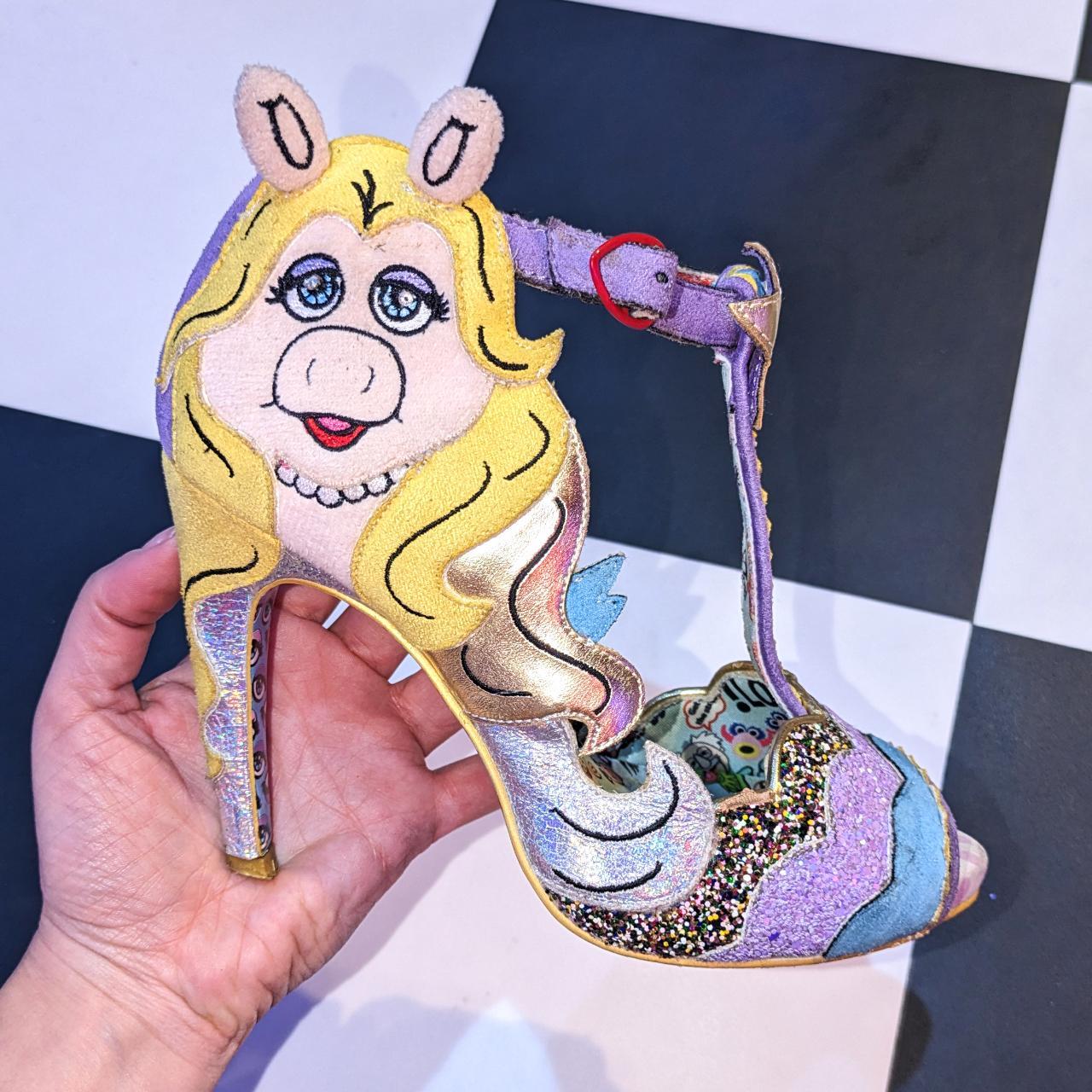 Irregular Choice x The Muppets Miss Piggy peep toe