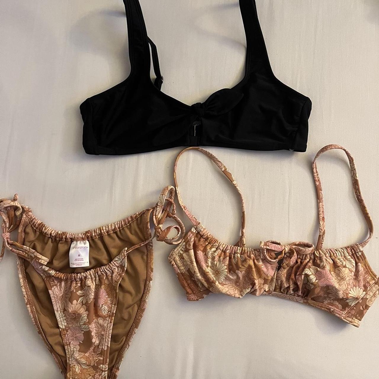 Target bikinis !!! Single black top no matching... Depop