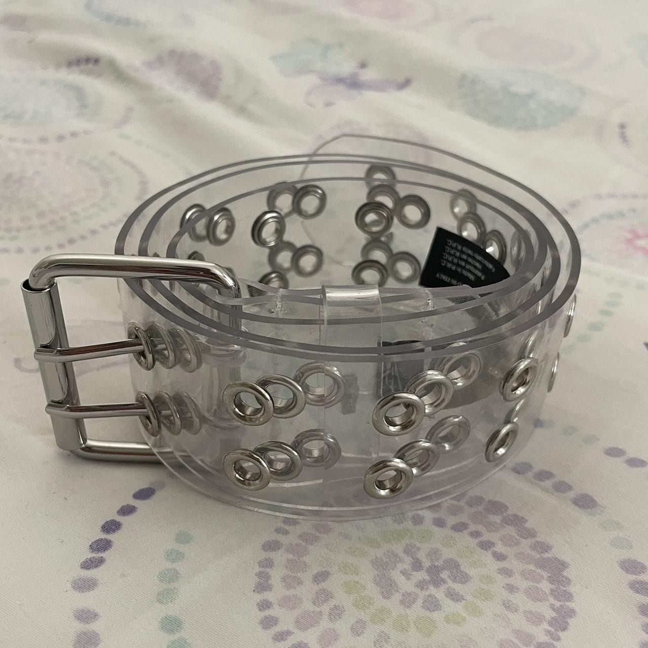 Brandy Melville clear grommet belt Depop