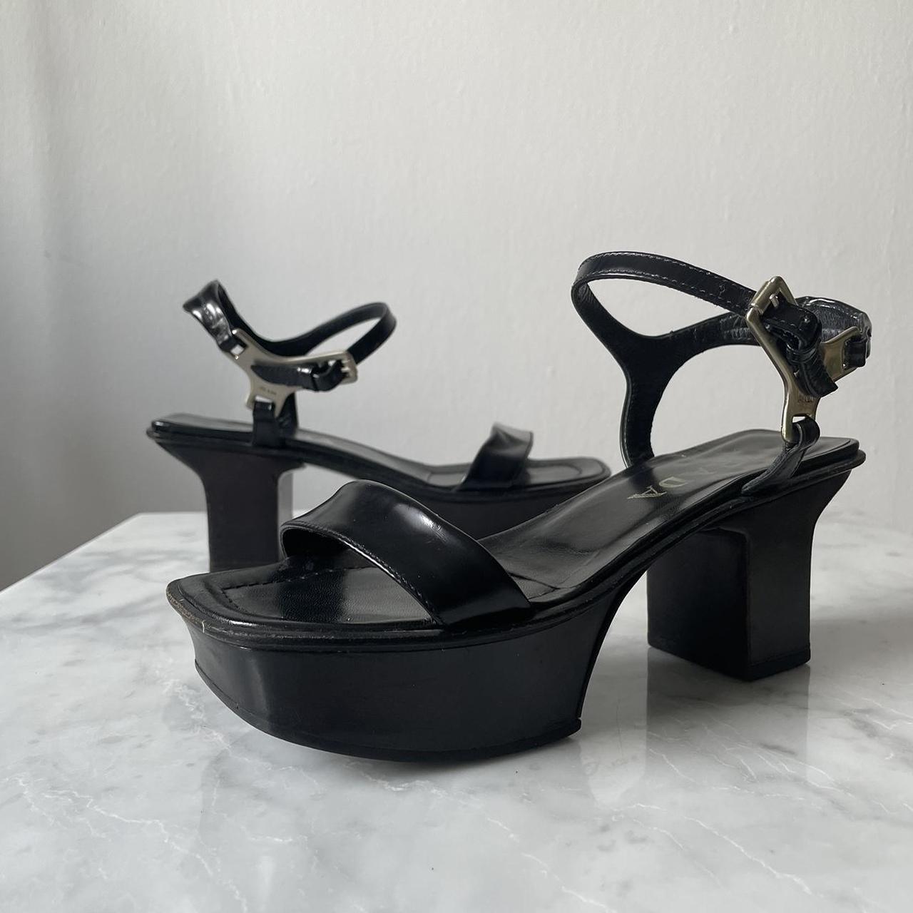 Prada Women's Sandals - Black - US 5.5