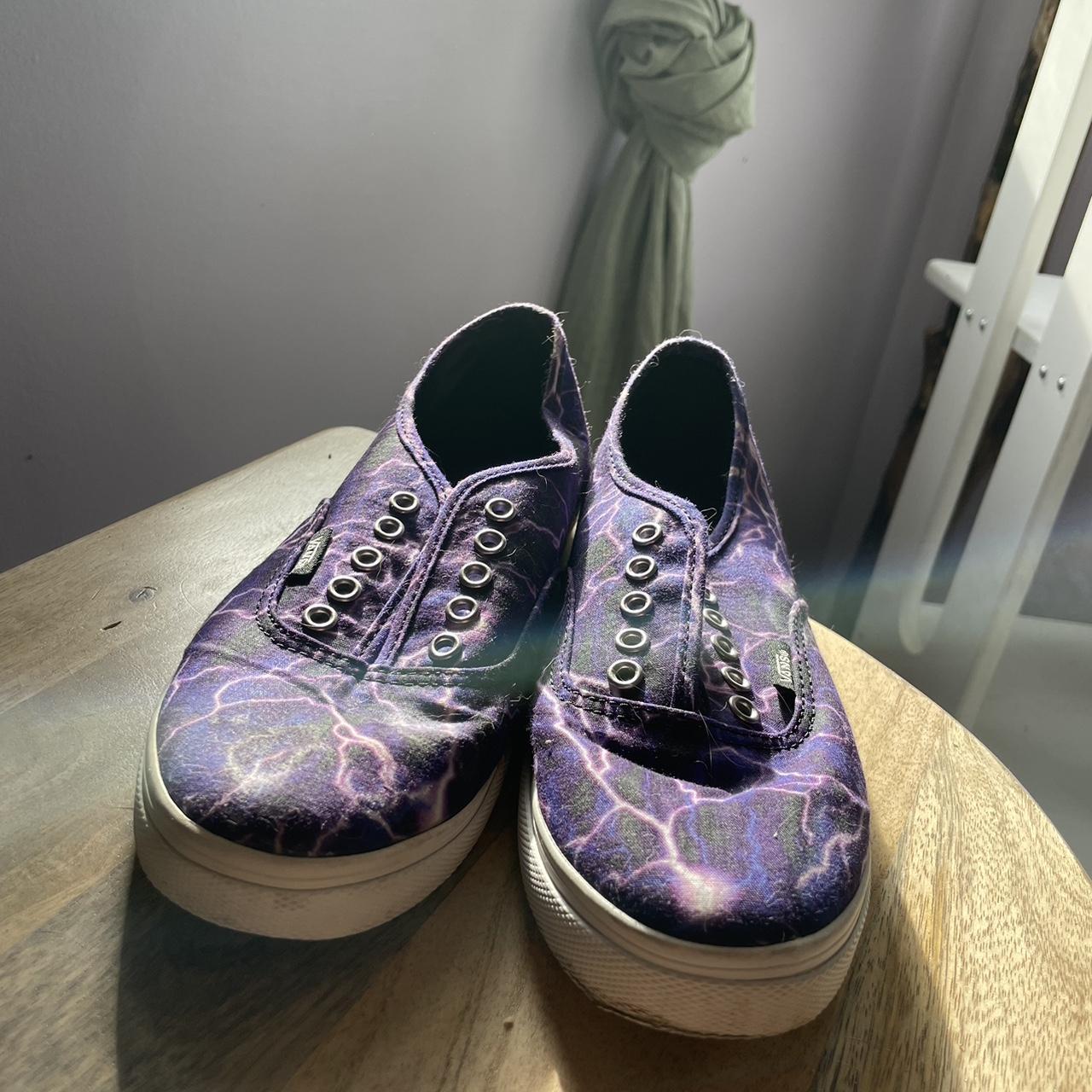 Vans sales purple lightning