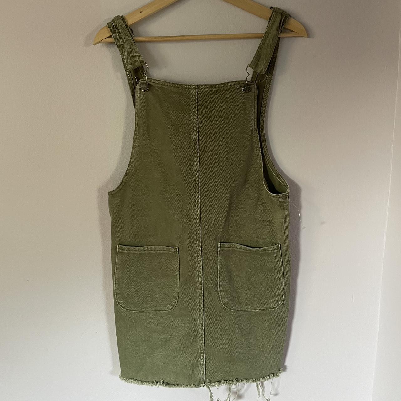 Forever 21 green overall dress best sale