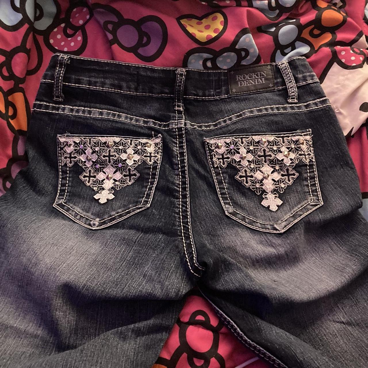 Rockin denim jeans #y2k #rock - Depop