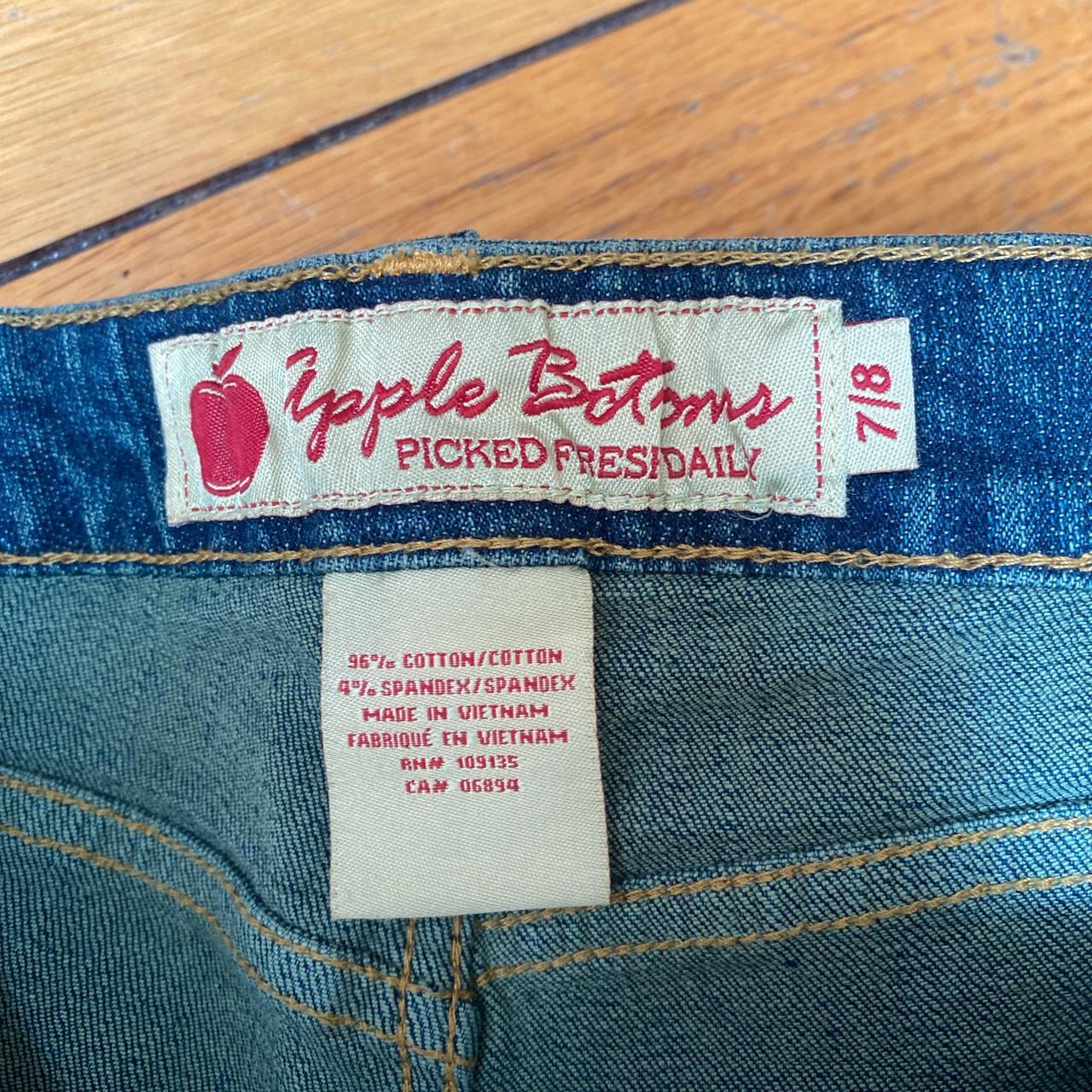 Apple Women's Blue and Green Jeans (5)