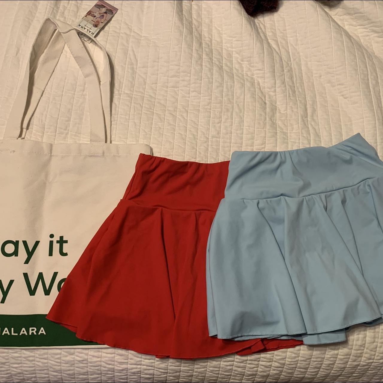 XS Halara Tennis Skirts (worn once) the skirts have... Depop