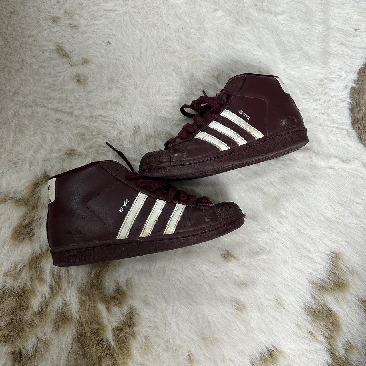 Adidas pro model burgundy best sale