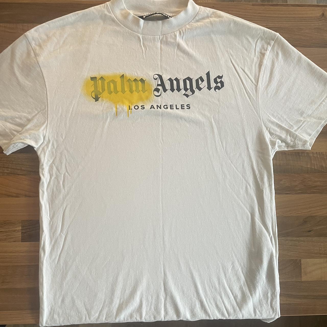 Palm angels sprayed logo paris Active T-Shirt for Sale by AnthonyDejarne