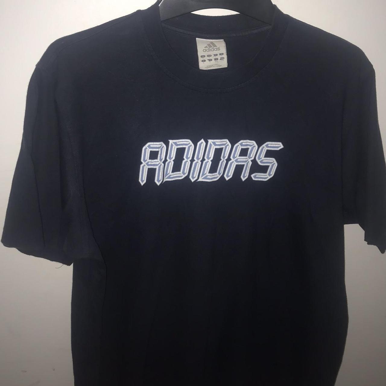 Rare Deadstock Early 2000s Y2K Adidas T-shirt Size:... - Depop