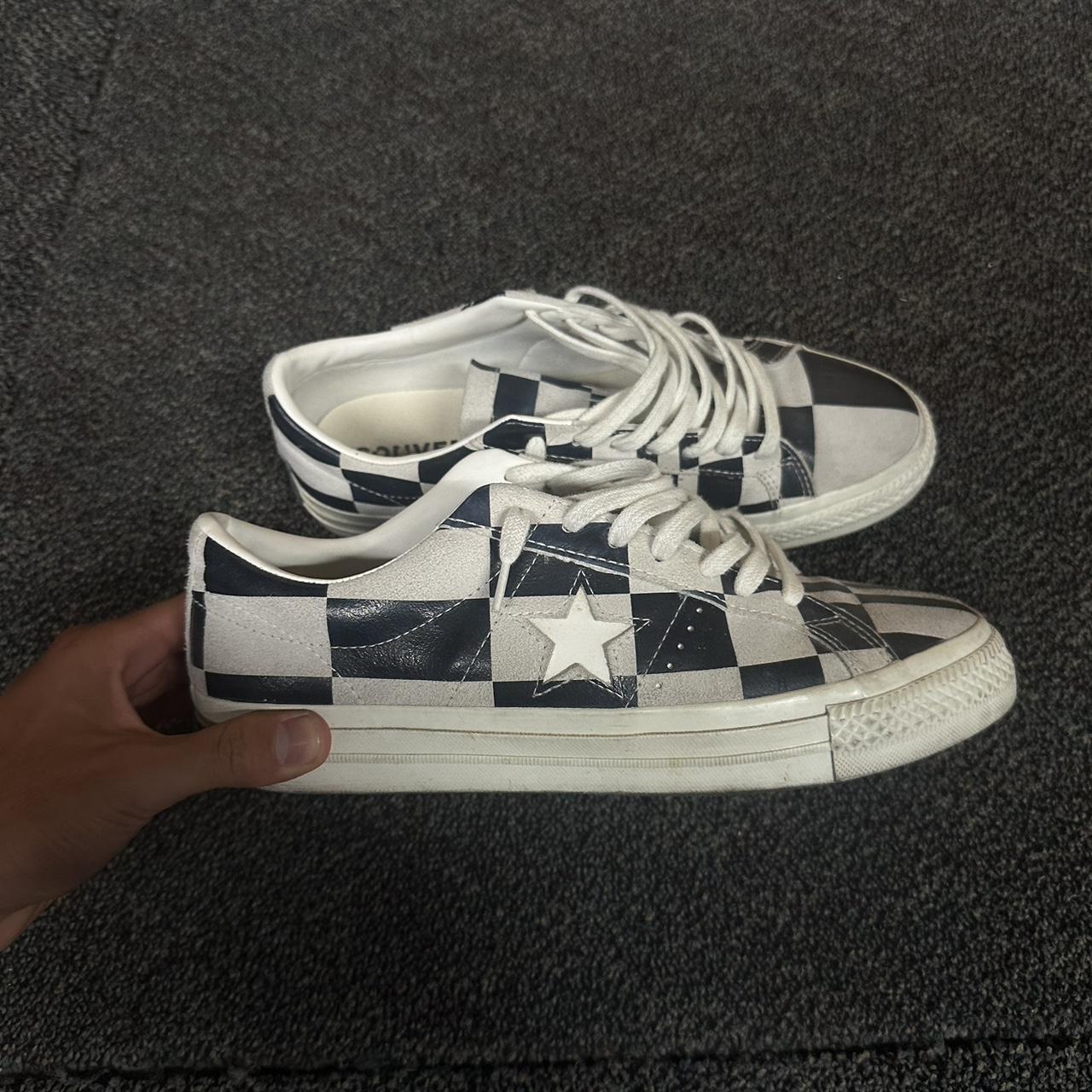 Checkered converse one star Depop