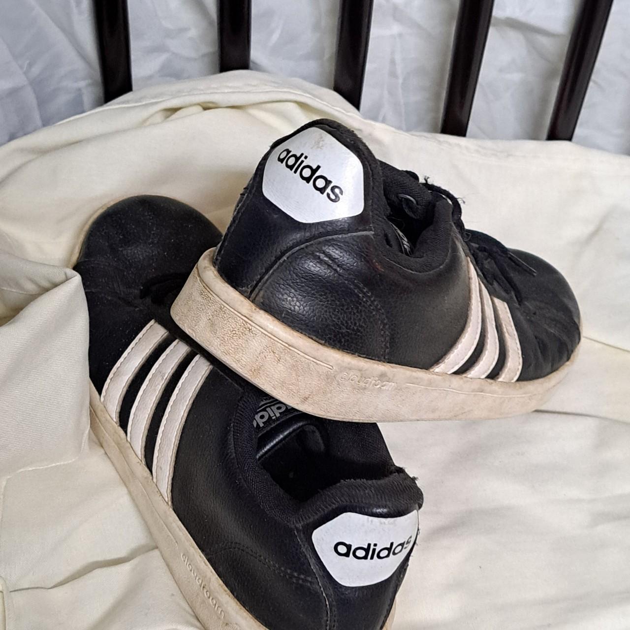 Mens sz 8.5 black/ white stripe vintage 1990s tennis | Depop
