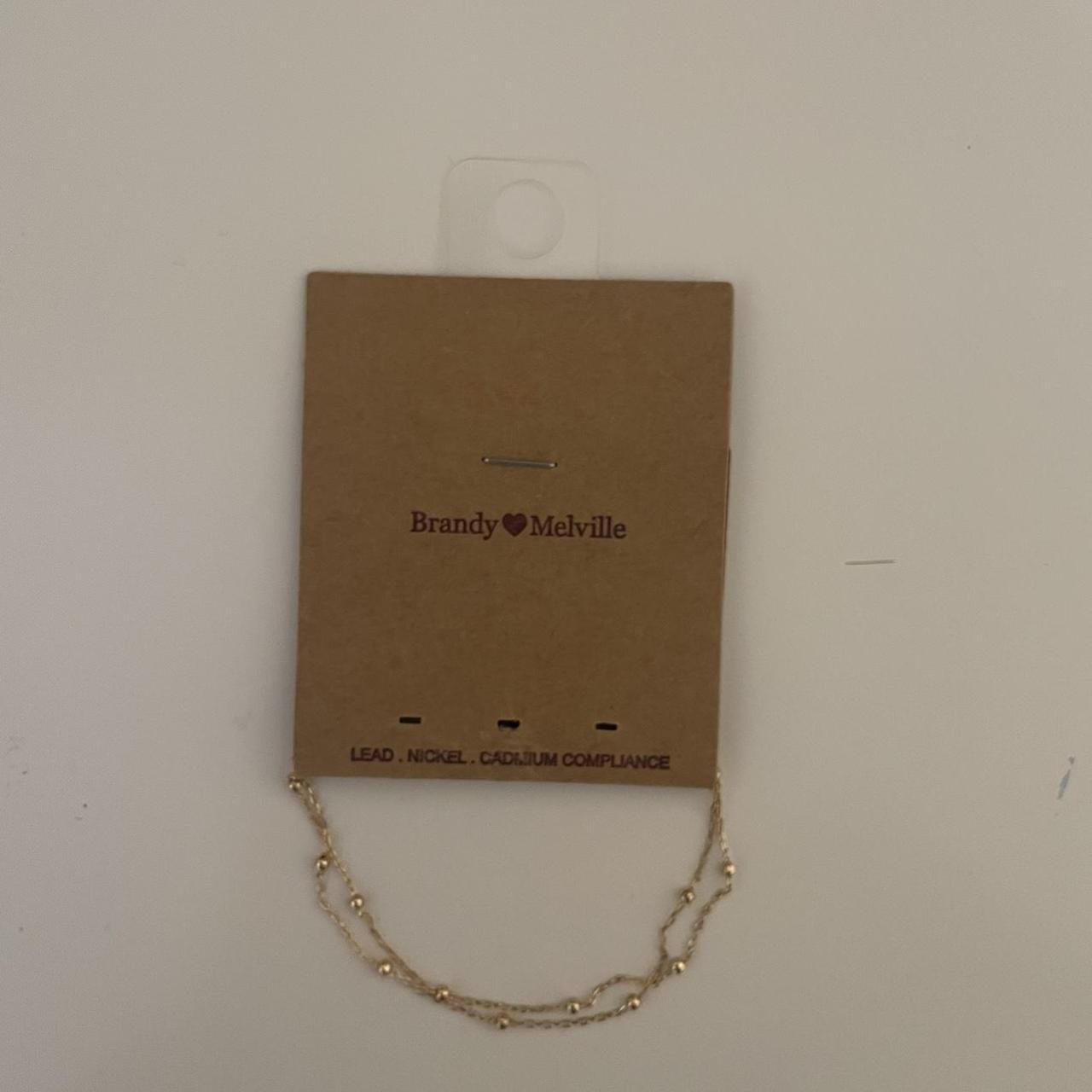 brand new brandy melville gold beaded bracelet... Depop