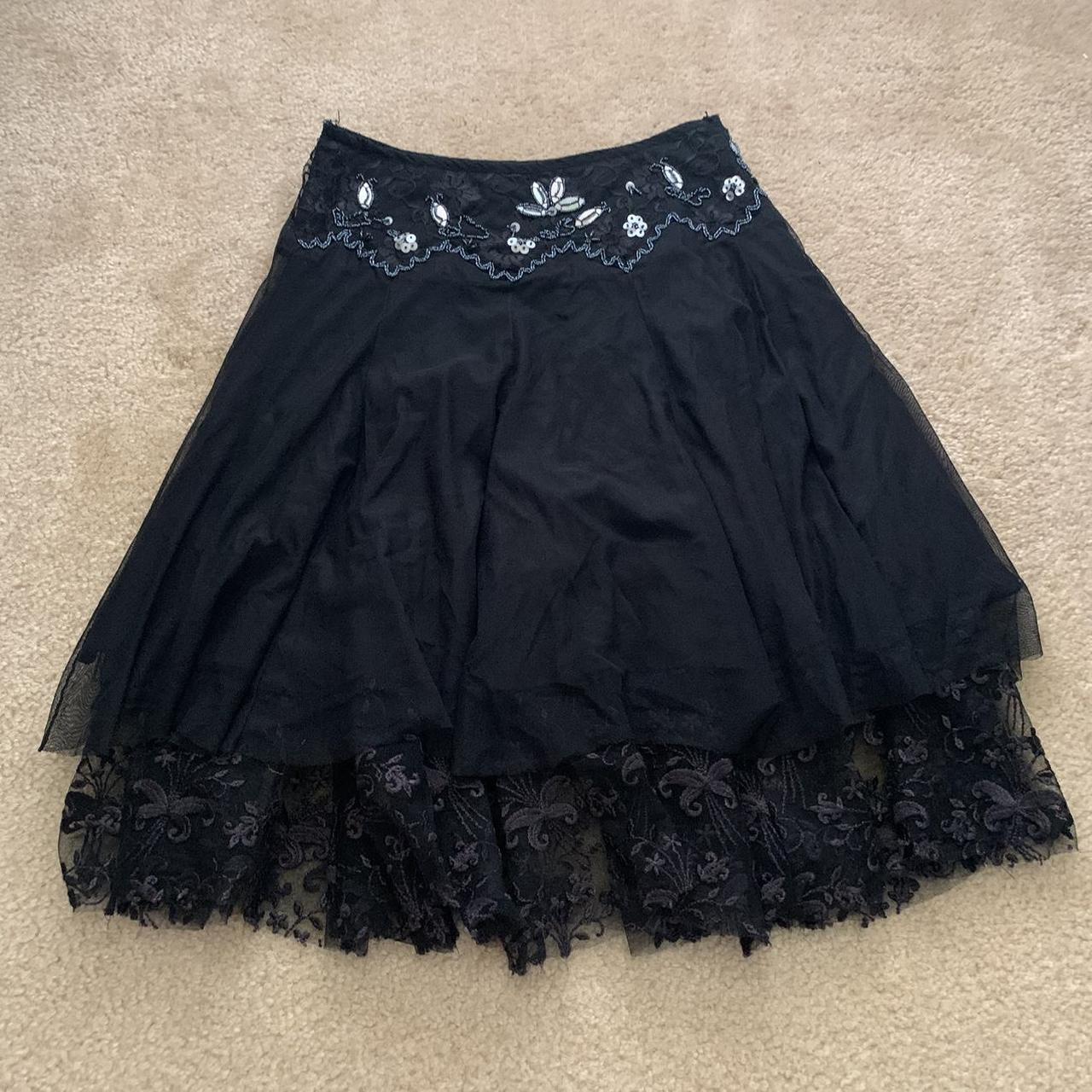 Beaded midi skirt cute for Halloween! Could be worn... - Depop