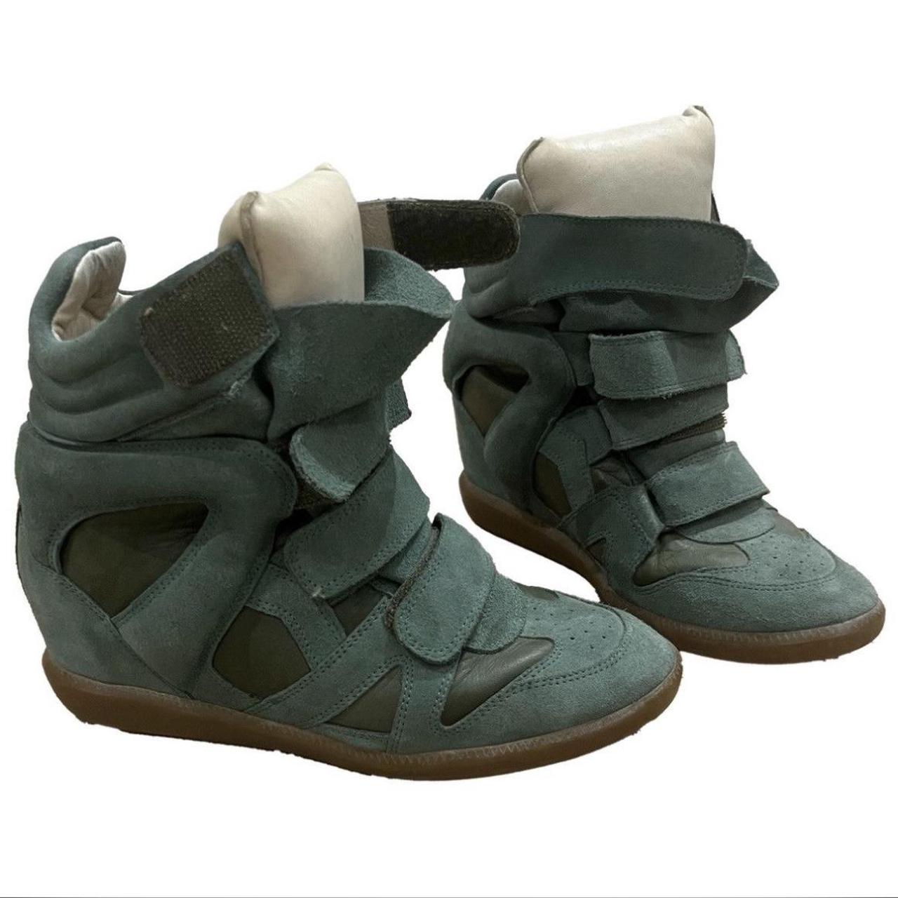 Green and khaki isabel marant wedge Depop