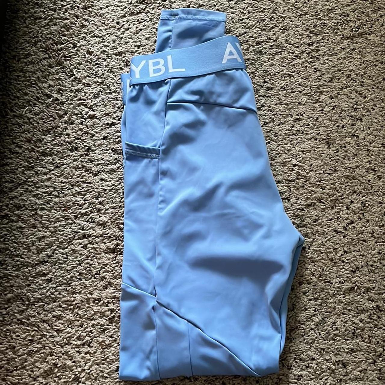 AYBL lilac (ice blue on AYBL) leggings, size medium - Depop