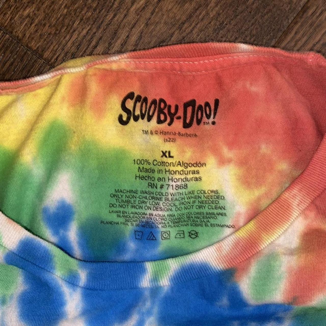 Scooby-Doo Rainbow Tie Dye T-Shirt “No Bad... - Depop