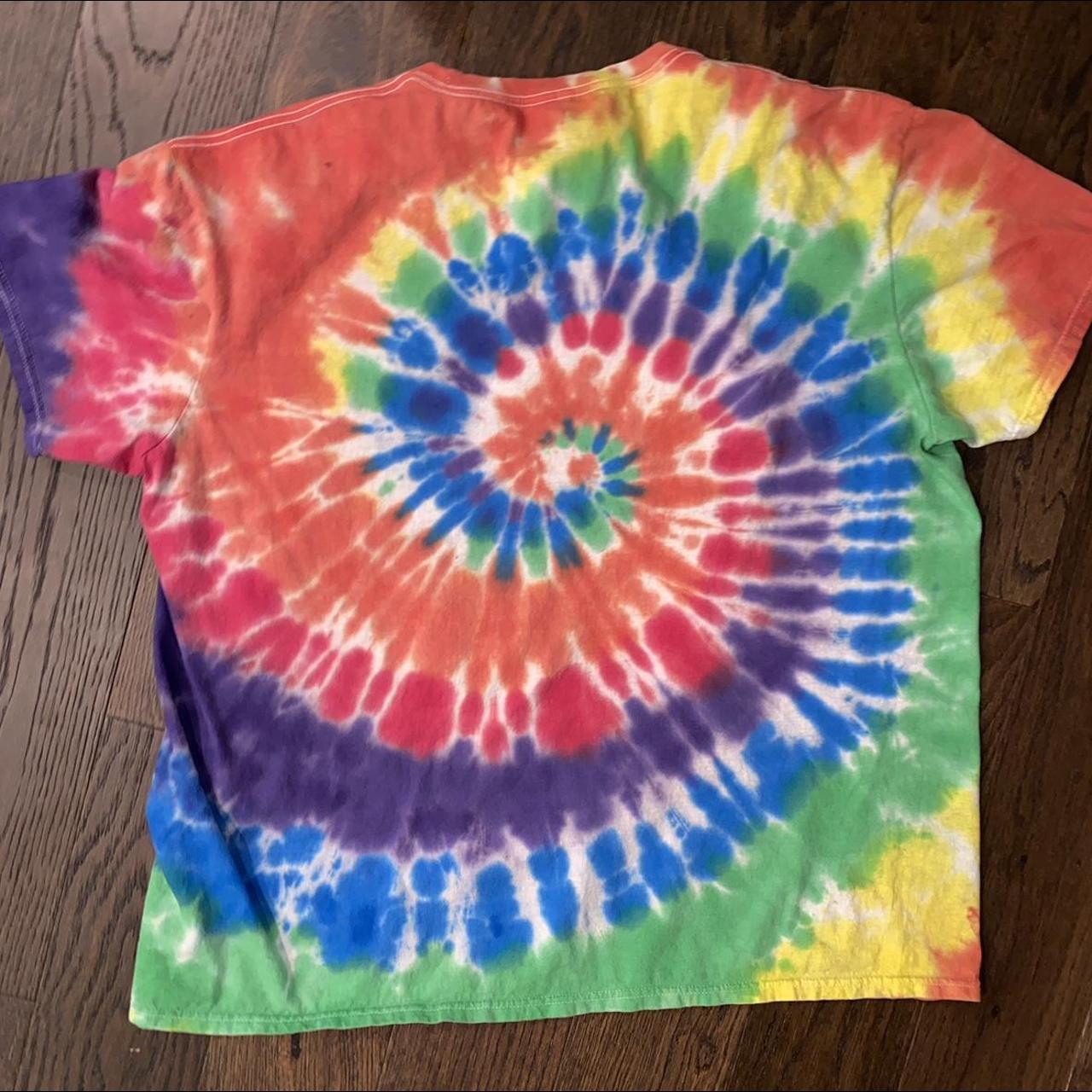 Scooby-Doo Rainbow Tie Dye T-Shirt “No Bad... - Depop