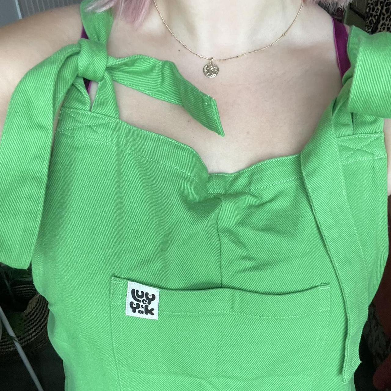 Lucy and Yak apple green dungarees 🍏 Never worn Depop