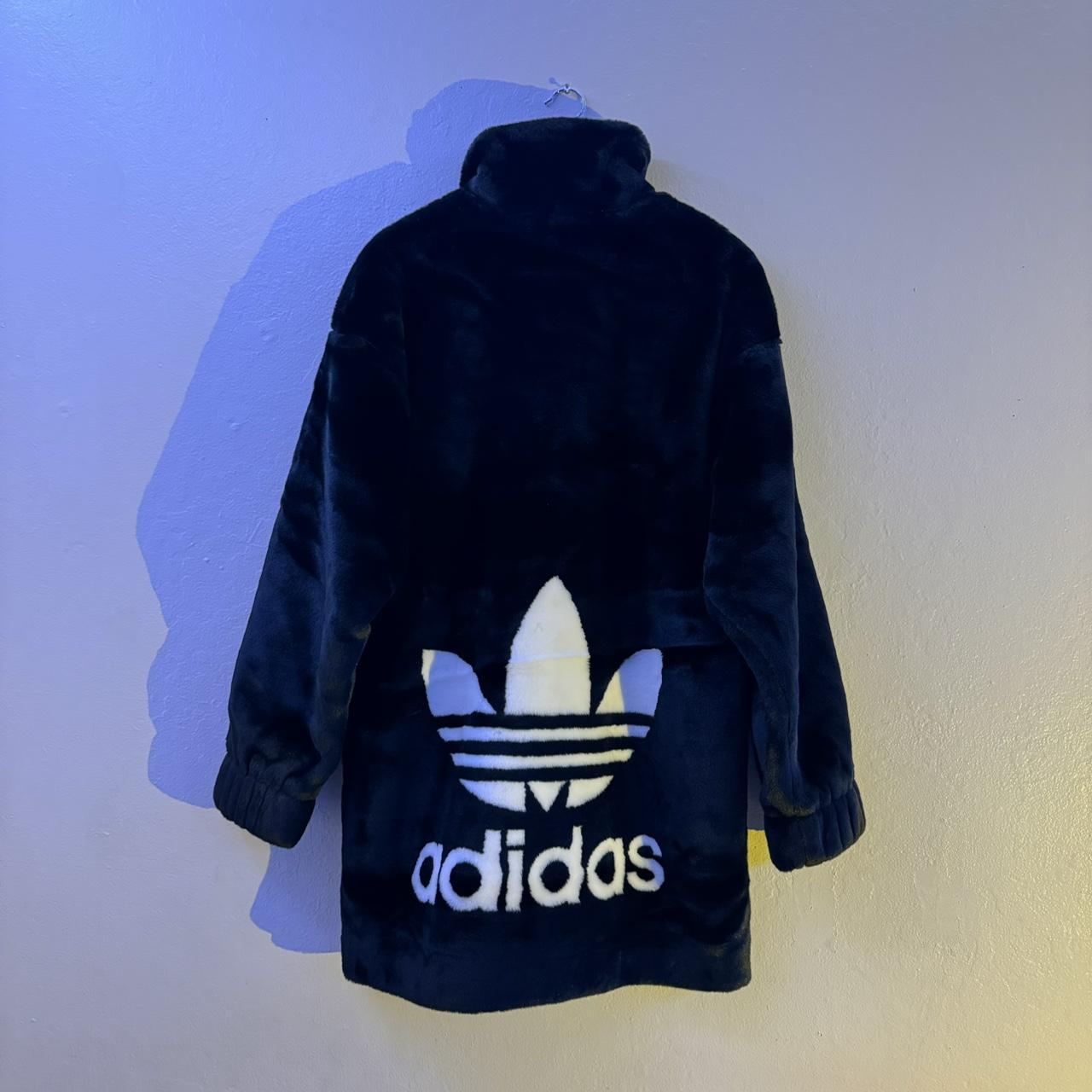 Rare faux fur Adidas jacket. at time of listing. Depop