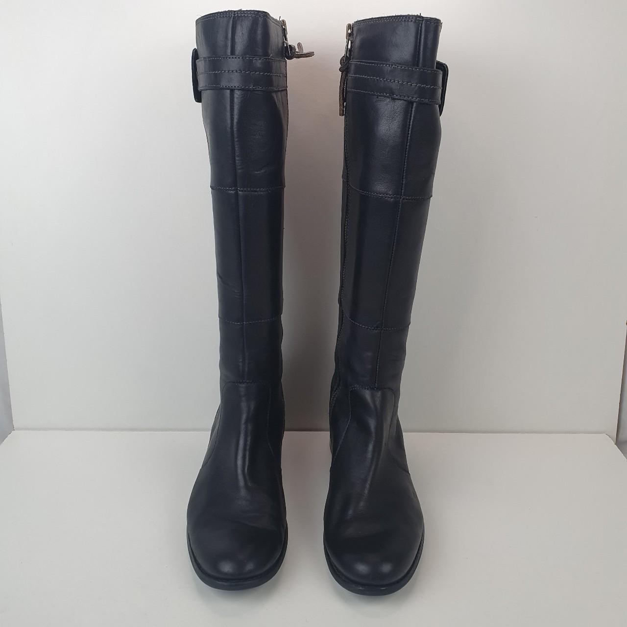 timberland knee high boots black