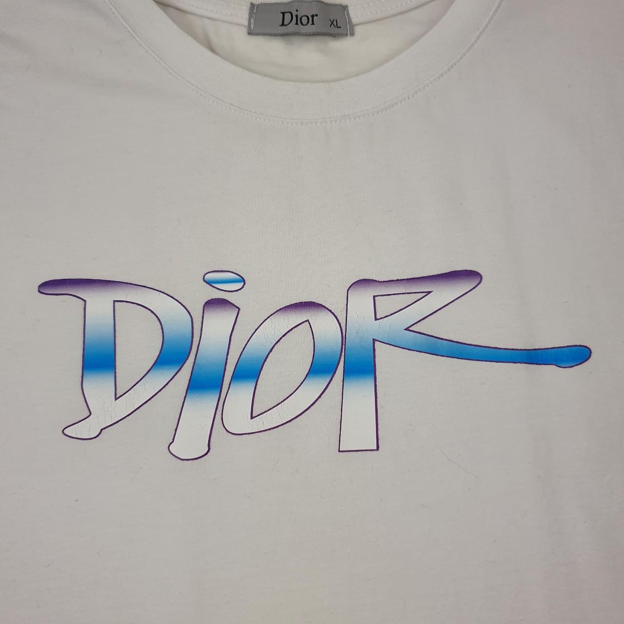 dior and shawn white logo t-shirt size XL print | Depop