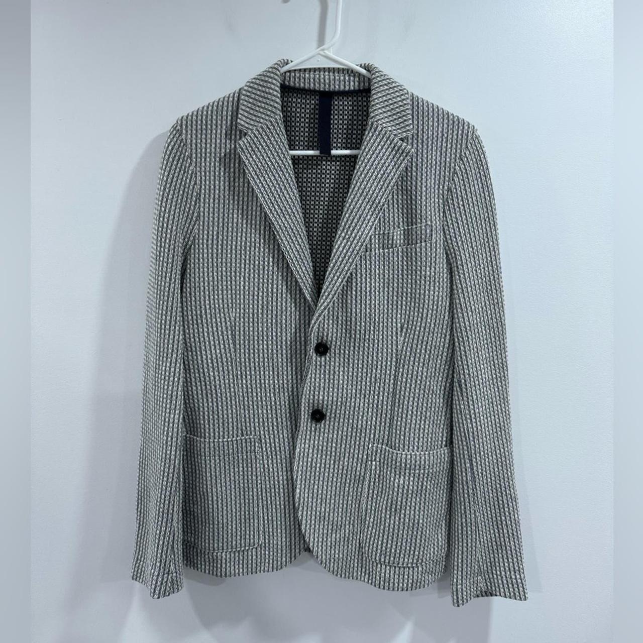 Harris Wharf London Men Knit Single Breasted Blazer... - Depop