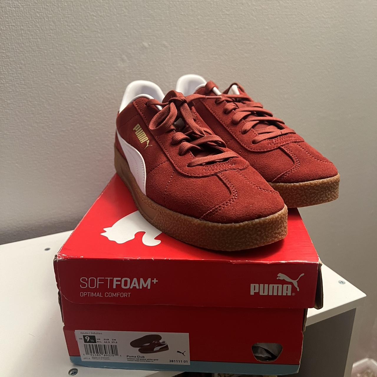 Puma Women's Red Trainers | Depop