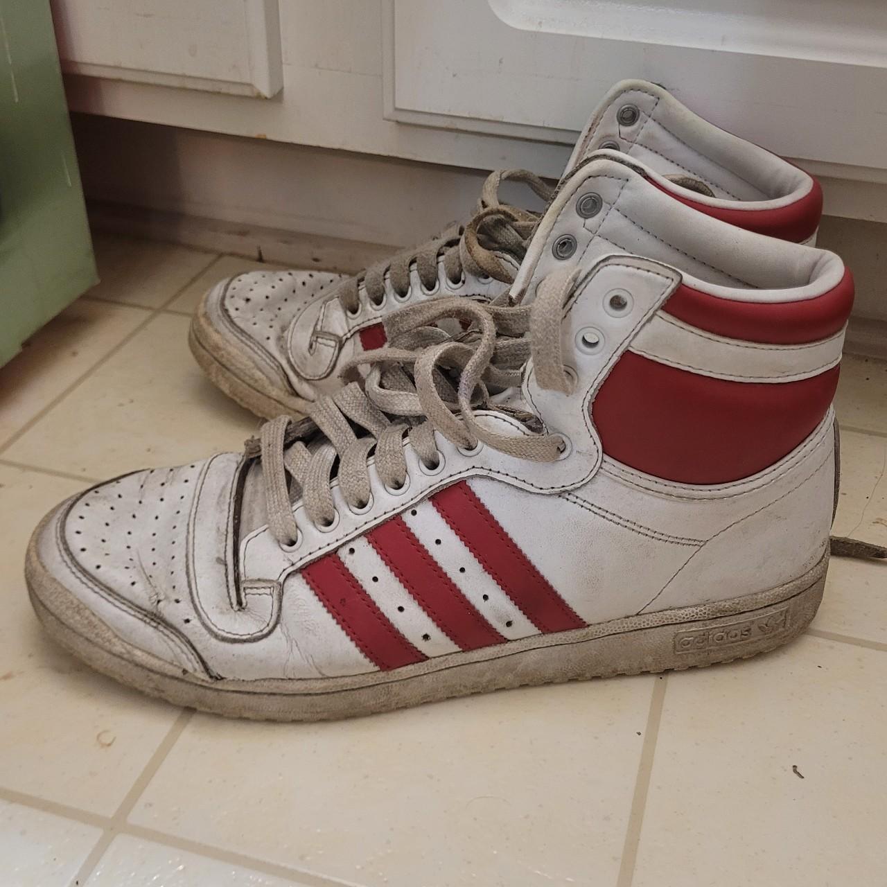 Adidas top 10s in a harder to find colorway size 10. - Depop