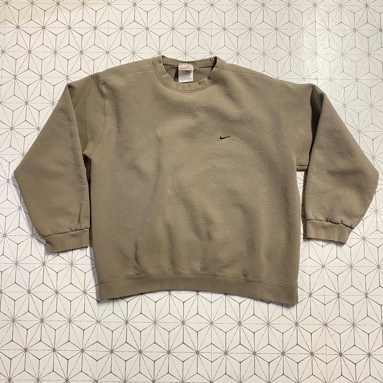 brown nike crewnecks
