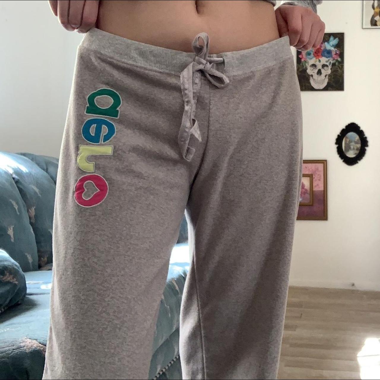 Y2K AEROpostale grey low waist sweatpants. M, Size