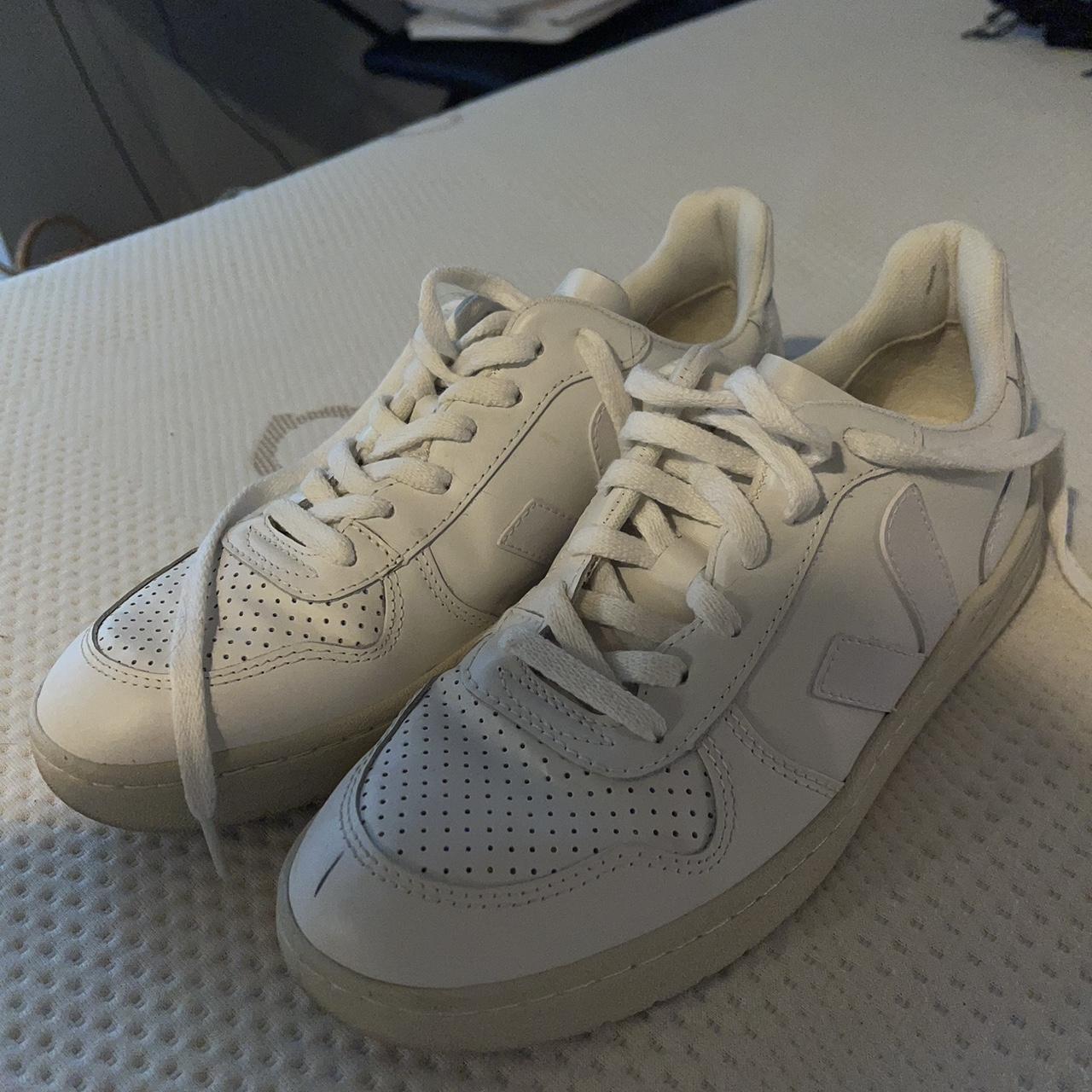 Veja sneakers, hardly worn, have one dark mark on... - Depop