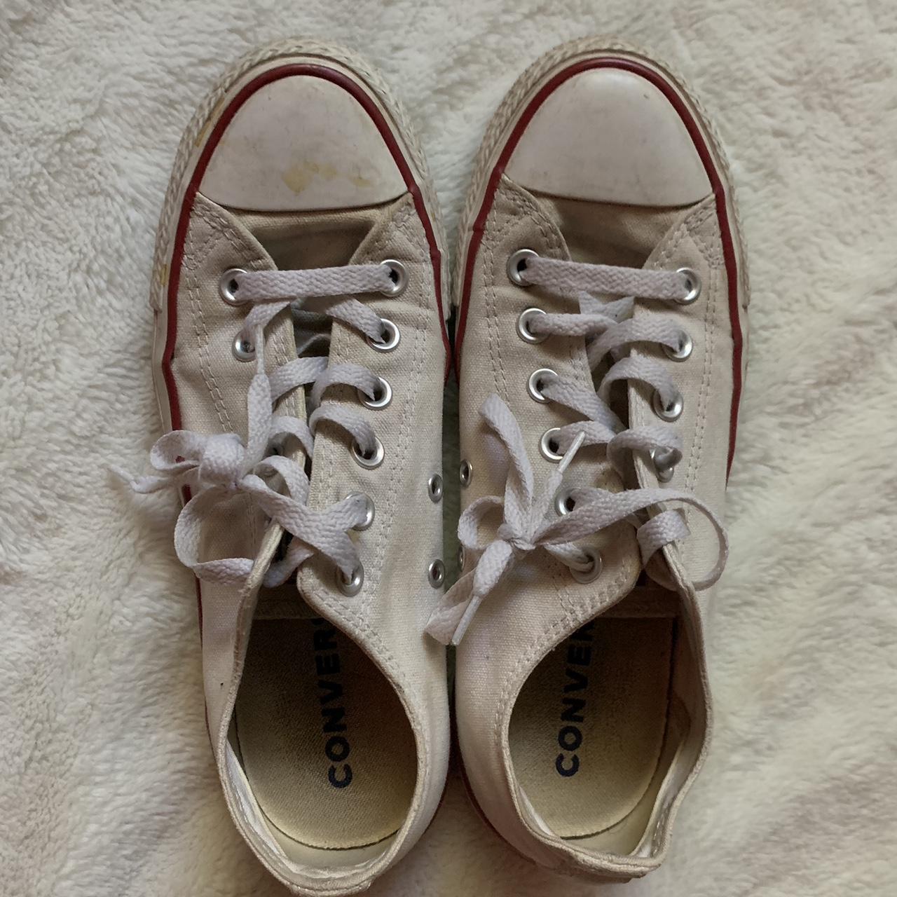 Converse stained from years of use, shown in pics... - Depop